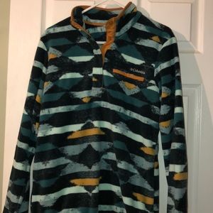 columbia half button up